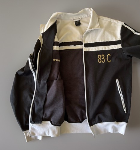 Adidas Track Jacket Trefoil 83-C J Mano Black WhiteGold Size Large Original 2008 - Picture 3 of 9