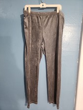 Faded Glory Ladies Size XL 16-18 Gray Elastic Waist Legging Pant