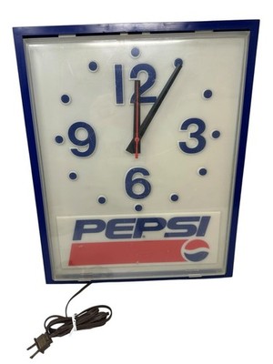 希少　PEPSI　ペプシ　ビンテージクロック VTG Pepsi Clock FOR PARTS/REPAIR Light Works Hands Dont Impact