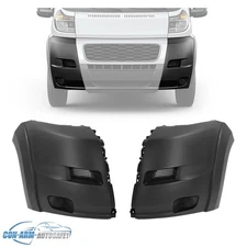 Left+Right Front Bumper End Cap Cover For Ram ProMaster 1500 2500 3500 2019-2022