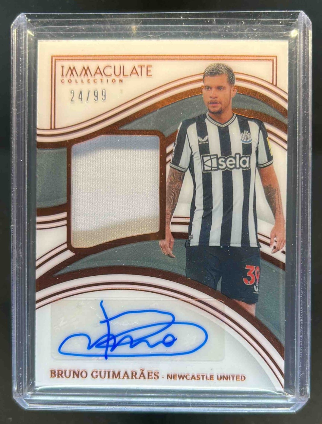 2023-24 Immaculate Bruno Guimaraes Auto Jersey #24/99