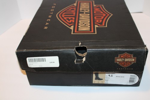Harley Davidson Melia Black Leather Boots Women Size 9.5 With Box Lace Up Biker - Picture 3 of 10