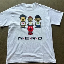 Iconic N.E.R.D. 'Animated Characters' Graphic T-Shirt | Streetwear Style