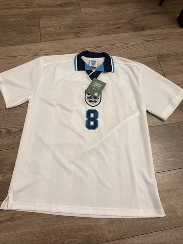 England 1996 Home Score Draw Large No.8 Gascoigne Bnwt