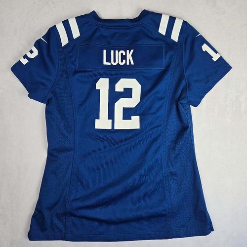 Indianapolis Colts Womens M Nike Andrew Luck On Field Jersey 12 NFL Royal Blue - Picture 2 of 7