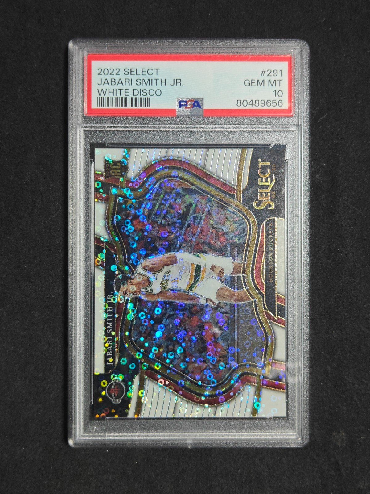 2022 Panini Select Courtside Jabari Smith Jr. RC White Disco /75 PSA 10#YX