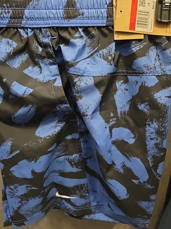 2-2026-NIKE FORM DRI-FIT UL ESTAMPADO HOMBRE NEGRO/AZUL-GRANDE 7 PULGADAS Foto 4 de 4