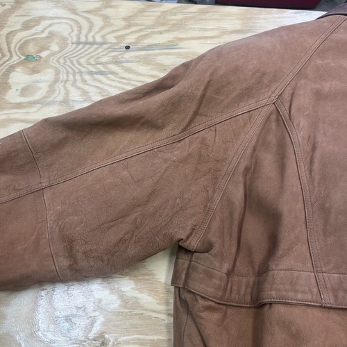Vintage Wilsons Adventure Bound Bomber Jacket Mens Large Brown Suede Thinsulate - Picture 12 of 17