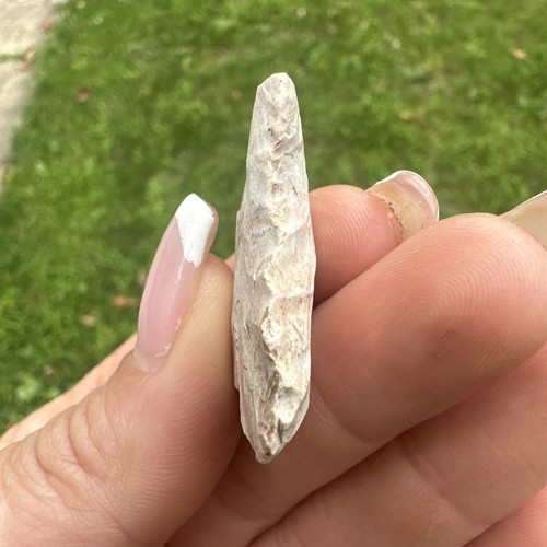 MLC 490 1 1/2" Stemmed Blunt Arrowhead Relic Old Kansas Stone Artifact - Picture 5 of 7