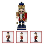 Weihnachtsholz Nussknacker süßer kleiner Holztrommel Soldat mit Cape Nutcracker