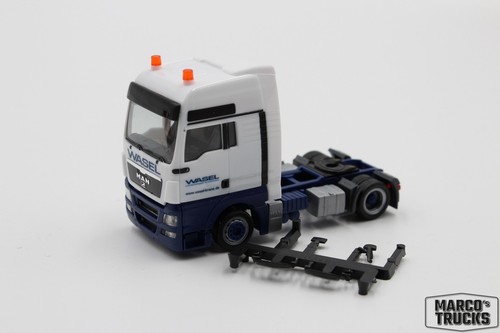 Herpa MAN TGX XXL trattore Lowline "gru Wasel" 1:87/H19693