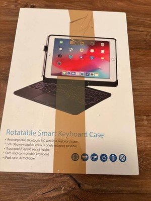 Bluetooth Tastatur Case | 360° Rotation & Touchpad | Für iPad 10.2 Neuwertig