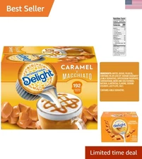 192 Rich Caramel Macchiato Creamer Singles – Kosher & Flavorful Coffee Enhancer