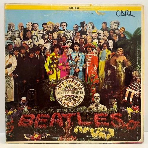 THE BEATLES - Sgt Peppers (Stereo) - 12" Vinyl Record LP - G+