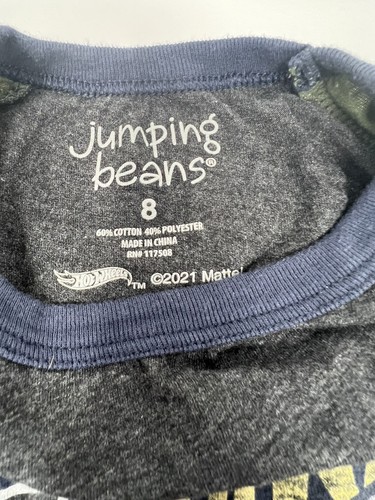 Boys Jumping Bean Tshirt Size 8 Licensed Hot Wheels - Picture 3 of 4