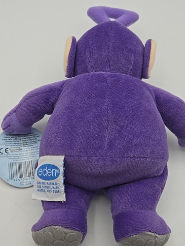 Vintage 1998 Eden Teletubbies Tinky Winky Purple Plush W/Tag - 9 Inch - Picture 15 of 21