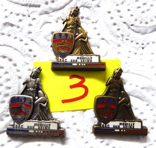 Lot de pin's Police Bac Neuilly sur Seine Or / Argent / Bronze 8