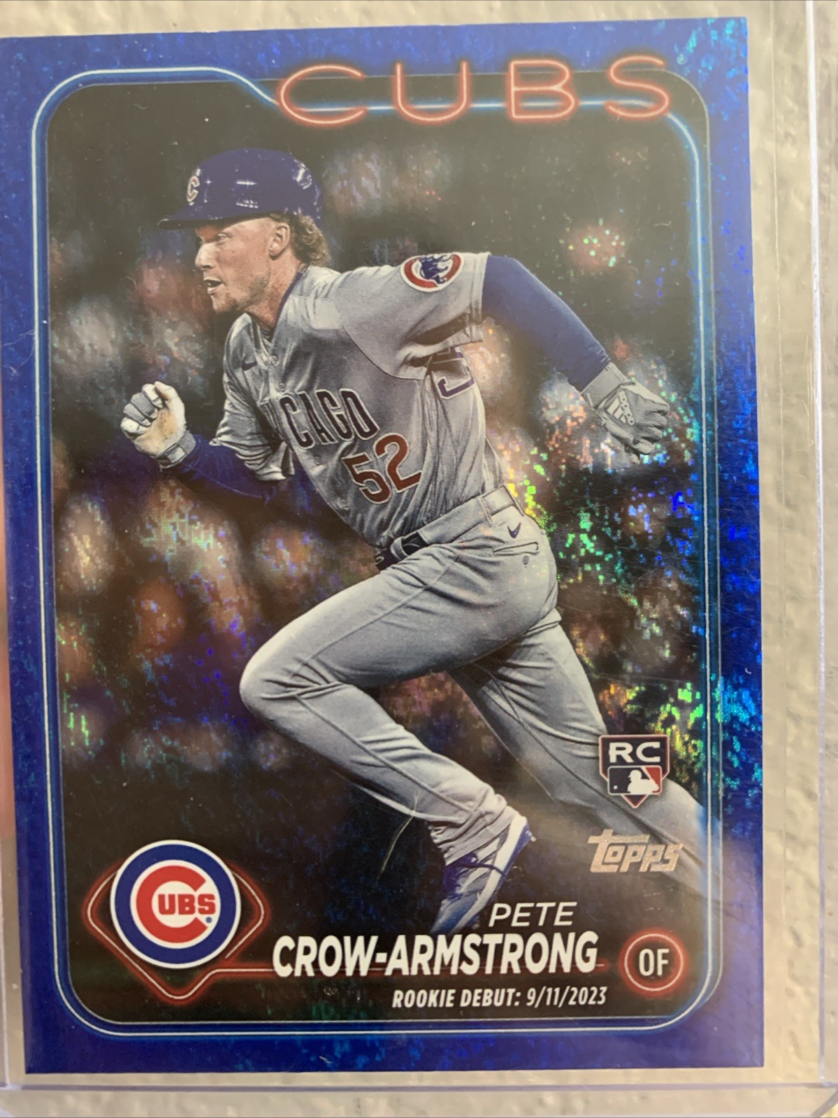 2024 Topps Update Series - Rookie Debut Pete Crow-Armstrong #US91 Blue Holo /999