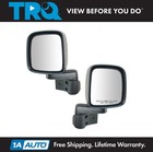 TRQ Manual Side View Mirrors Folding Pair Set NEW for 03-06 Jeep Wrangler