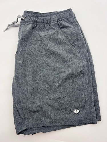 Burlebo Shorts Men's Sz 2XL Athletic Aztec Lined Stretch Performance Gray