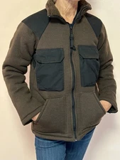 New cold weather fleece lined, zippered jacket size small, military issue