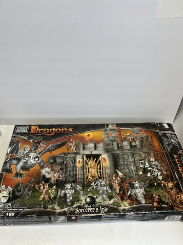 MEGA BLOKS Dragons Sorcerer’s Lair 9886 Sealed Bags! Vintage RETRO Toy READ! - Picture 20 of 22