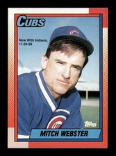 1990 O-Pee-Chee #502 Mitch Webster Chicago Cubs