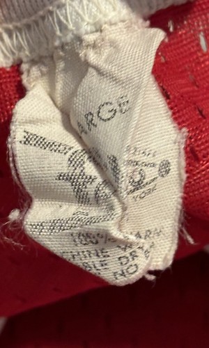 Vintage 1970’s First Baptist Church #11 Red Mesh Large Baseball Jersey U.S.A. - Picture 9 of 16