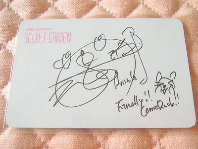 Apink 直筆サイン入りCD SECRET GARDEN ver. Eunji) APINK 3rd Mini Album Secret Garden NoNoNo