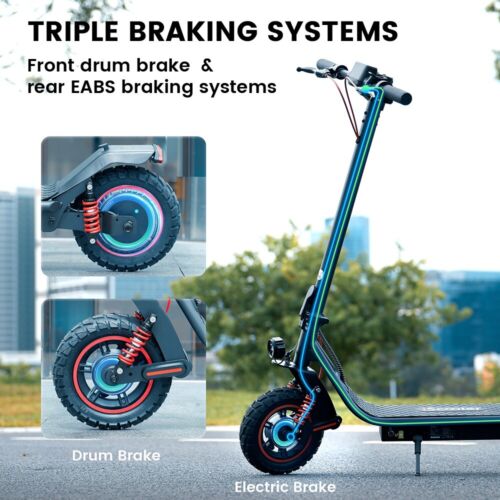🔥10 Zoll 800W Elektro-Roller Offroad mit APP 45km/h Faltbarer E-scooter 720WH - Bild 7 von 17