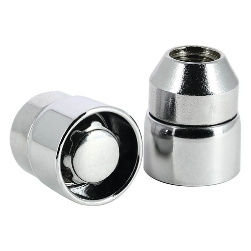Tuercas de perno de rueda de bloqueo antirrobo cromadas Butzi 12x1,50 y 2 llaves para Ford C-Max - Imagen 3 de 6