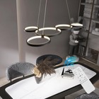 Black Pendant Light Kitchen LED Lights Home Chandelier Lighting Bar Lamp 5 Rings