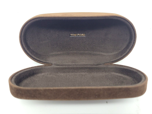 TOM FORD BROWN AUTHENTIC SUNGLASSES EYEGLASSES CLAMSHELL CASE - Picture 3 of 5