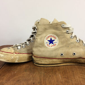 VINTAGE 50s 60s Blue Label Converse All Star Tela Scarpe da Basket con  effetto invecchiato | eBay