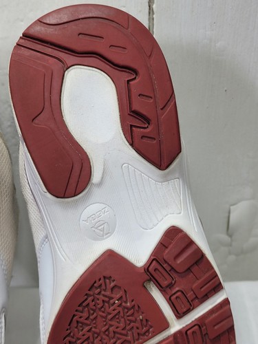 Zeba Hands Free Slip On Sneakers Shoes Women 7 Peppermint Red White Slip Resist - Picture 8 of 13