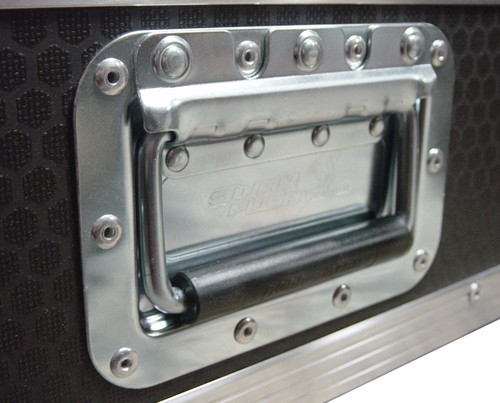 Flight Case Swan 12" Single LP 100 Vinyl Record Box (Blue Rigid PVC) - Picture 5 of 7