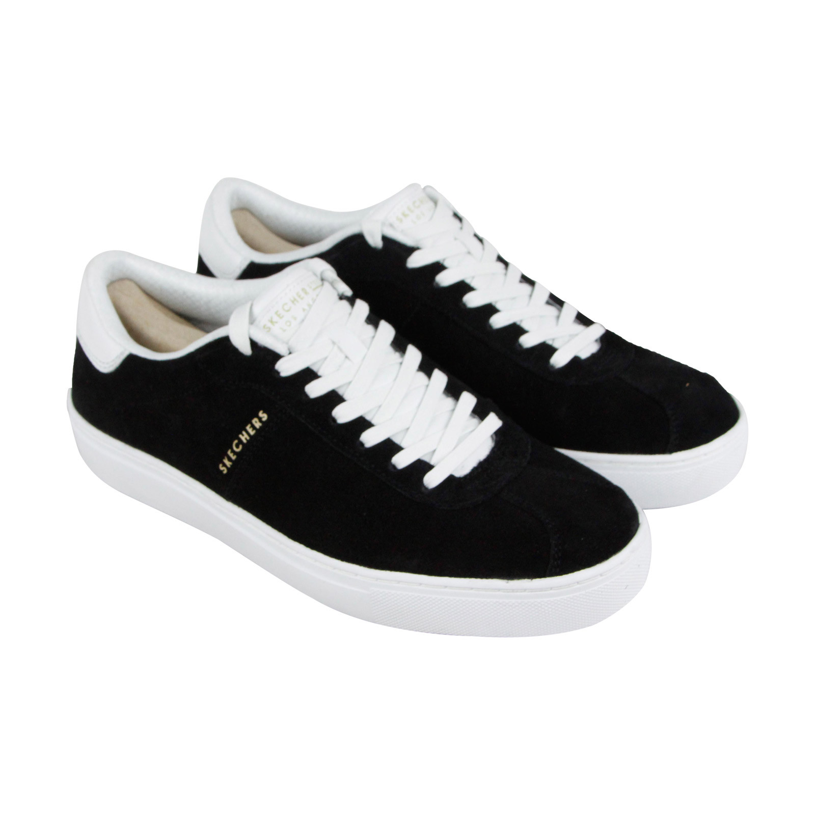 Skechers Side Street Mens Black Suede Lace Up Sneakers Shoes best-selling model of the brand Skechers Side Street Mens Black Suede Lace Up Sneakers Shoes best-selling model of the brand