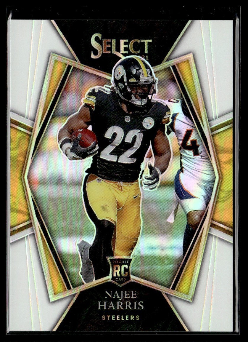 2021 Panini Select White Prizm Premier Level Najee Harris Rookie 09/35