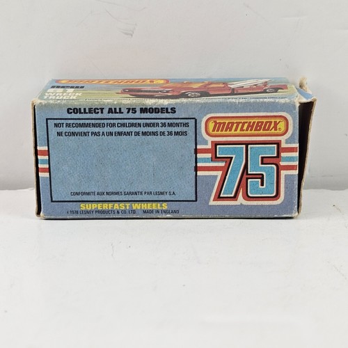 Matchbox 75 61 camion relitto scatola originale vintage 1978 - Foto 3 di 9
