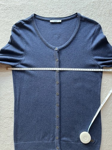 * edc by Esprit * Feinstrick Cardigan * klassische Strickjacke * Blau * Knöpfe * - Bild 7 von 8