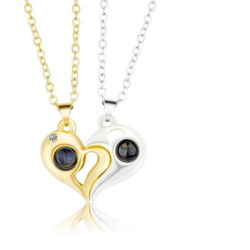 Jewelry Necklaces Sun & Moon Romantic Stainless Steel Multicolor Valentine Day - Picture 13 of 28