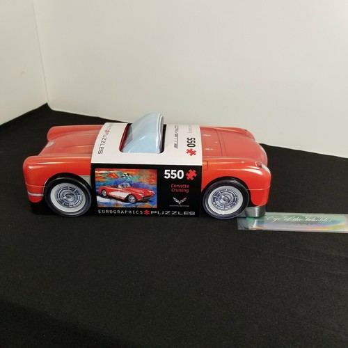 EuroGraphics 1965 Corvette Sting Ray Cruising 550 Pc Puzzle~Collectible Tin! - Picture 6 of 9