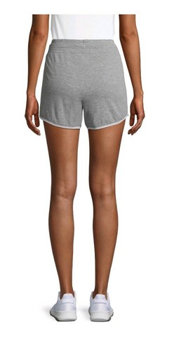 Athletic Works weiche Damen-Turnshorts grau Größe M (8-10) Baumwolle Kordelzug - Bild 2 von 5