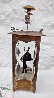 Vintage Karaffe Glas Schnapsflasche Spieluhr ''How Dry I Am'' schrulliges Sammlerstück