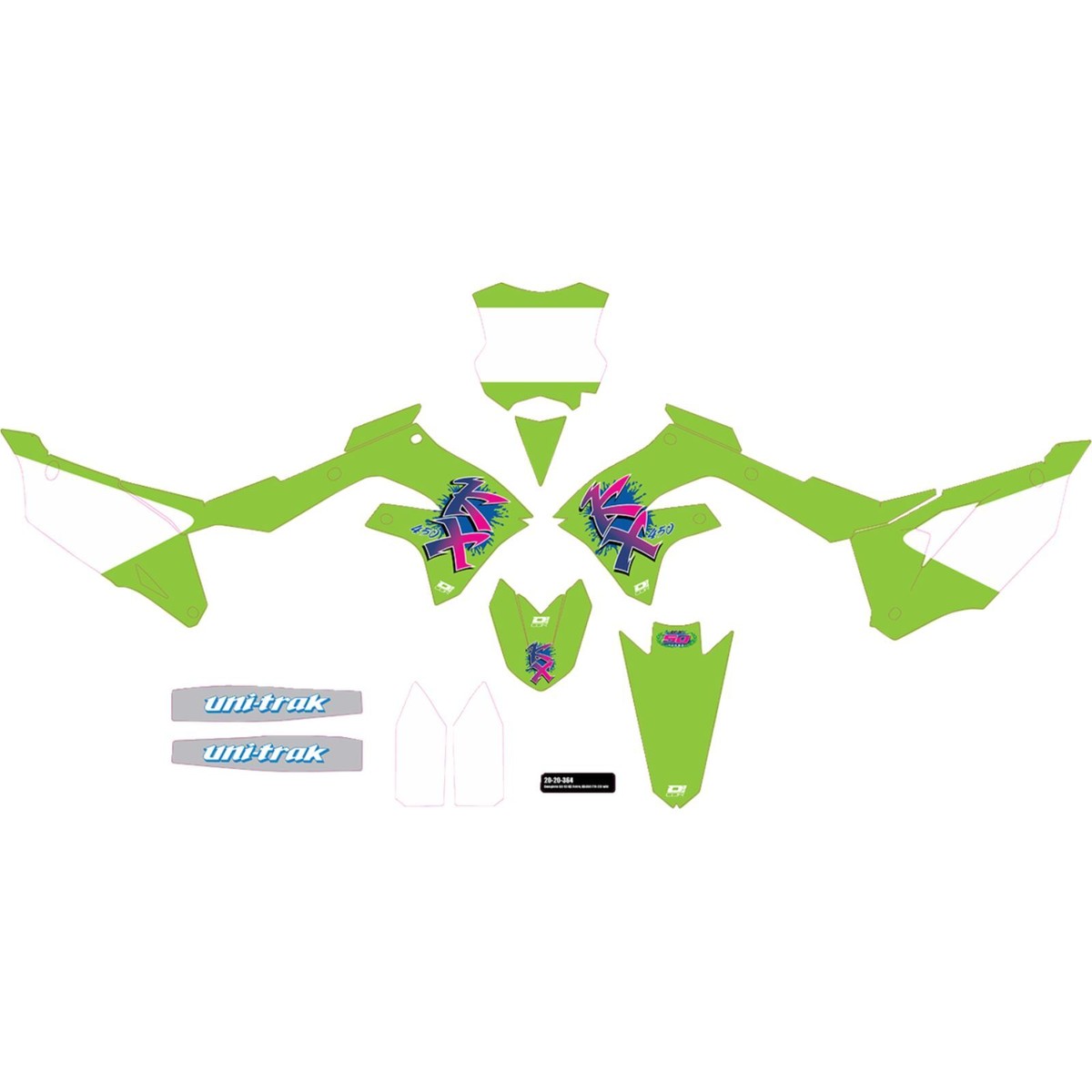 圖28 NOS OEM Kawasaki Right Rear Lower Decal 2001 ZX-6R ZX600-J2