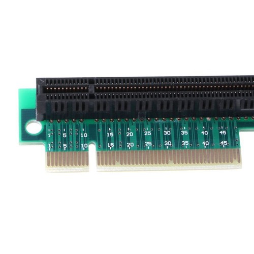 PCI- for Express 8X to 16X Riser Card 90-Degree Adapter Card PCI-E 8X Extender - Afbeelding 3 van 8
