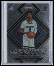 2021-22 Panini Prizm Ziaire Williams Emergent #20 Rookie