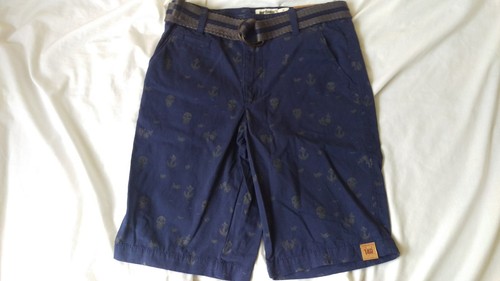 URBAN PIPELINE Boys Skull and Anchor Graphics Belted Cotton Short Size 14R NWT - Picture 2 of 4