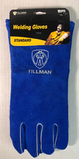 NEW Tillman Standard Cowhide Leather Welding Gloves Blue Mens