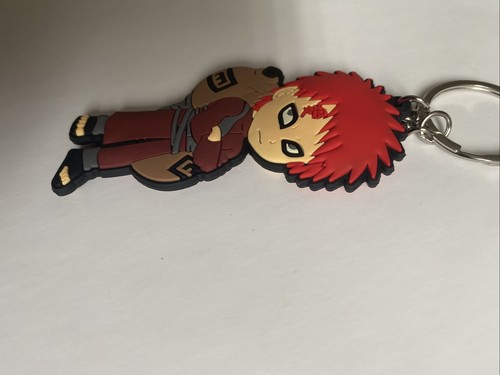 Naruto Gaara Desert Shippuden Double Sided PVC Keychain Keyring Bag Anime UK - Picture 3 of 3
